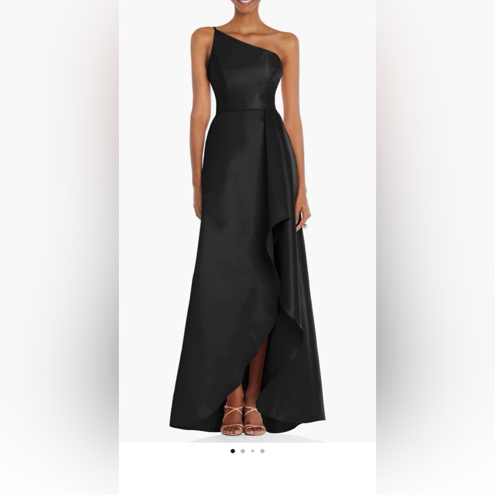 ALFRED SUNG Black High Low Skirt